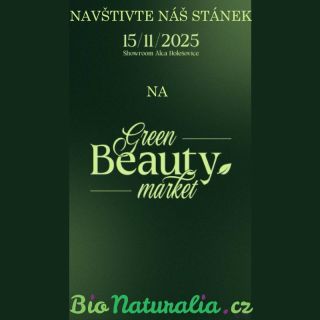 Zveme Vás na Green Beauty Market do showroomu Alca v pražských Holešovicích, který se koná 15. listopadu. Přijďte si...